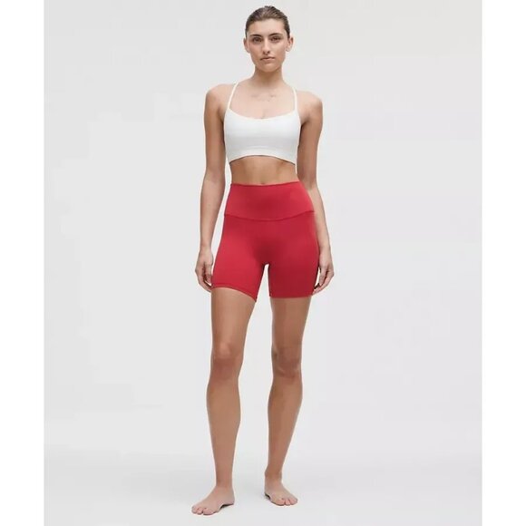 Lululemon Align High-Rise Shorts 6" Persian Red Nulu Fabric Buttery Soft Size 18 - Picture 1 of 3